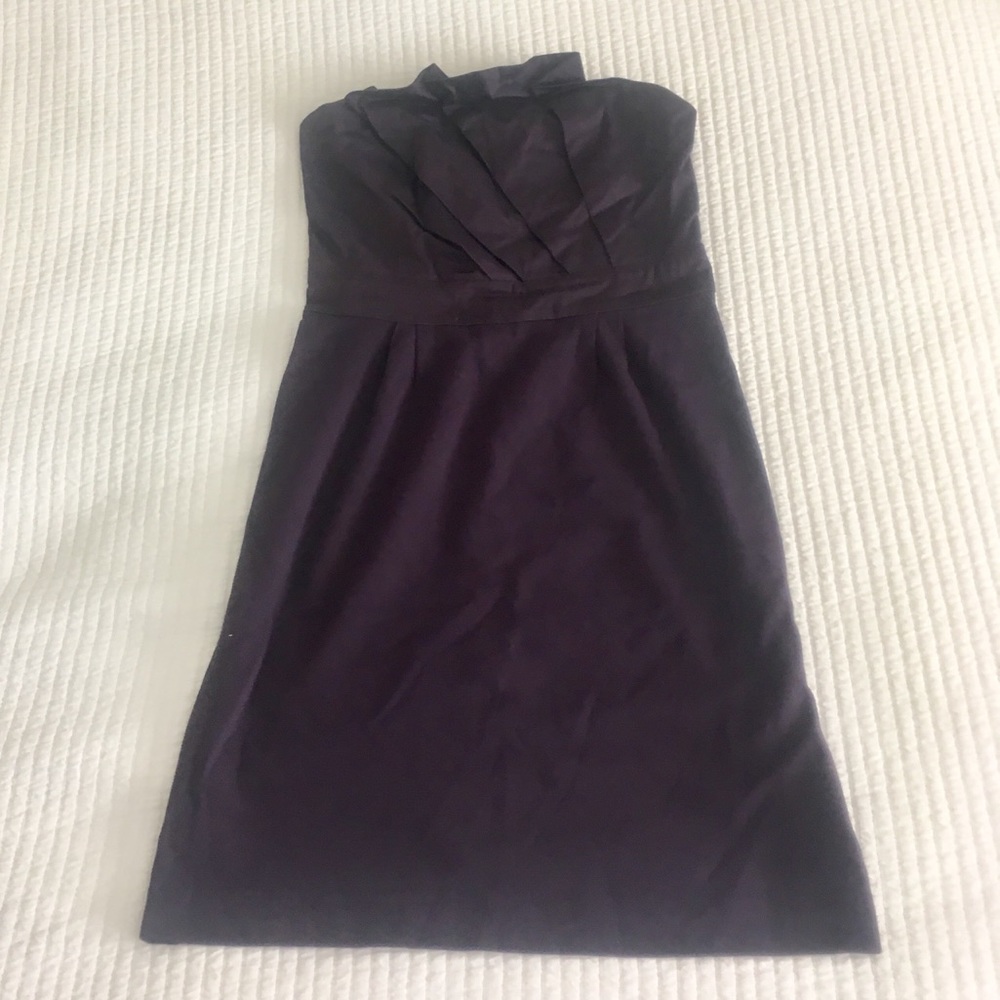 Augergine Deletta Strapless Dress from Anthro